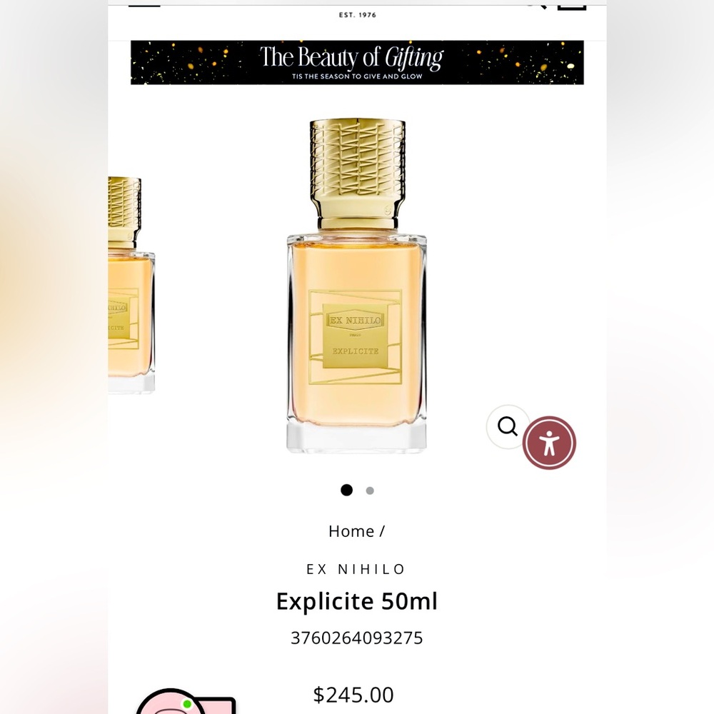 Ex Nihilo Explicite 1.7oz 50ml Perfume